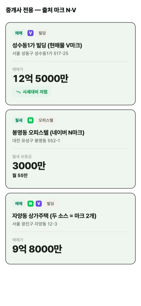 옥순 출처 마크 N·V 예시 화면